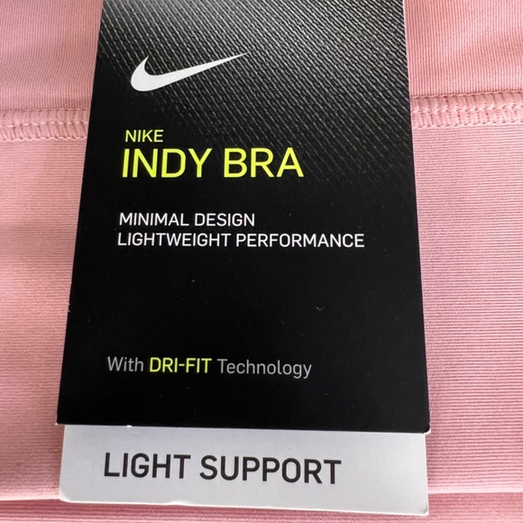NWT Nike Dri-Fit Indy Athletic Bra Top Bralette Pink XS NEW - Picture 13 of 16